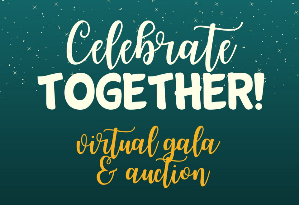 This graphic is from the cover of TOGETHER!'s 2021 Virtual Gala & Auction event program.